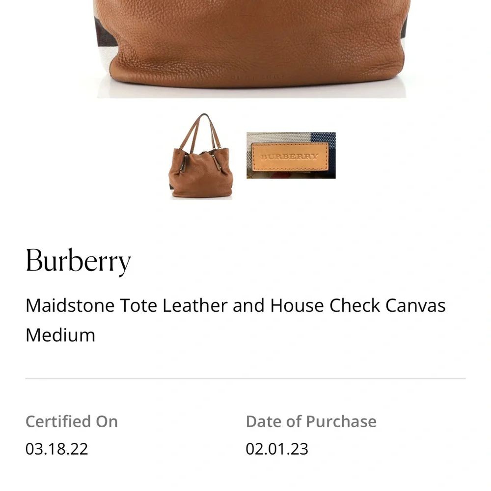 Burberry Maidstone tote medium house check - Picture 2 of 13